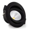 SLC One 360° LED-indbygningslampe sort 2.700K