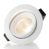 SLC One 360° LED-indbygningslampe hvid 2.700K