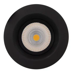 SLC One Soft LED indbygningsspot sort 3.000K