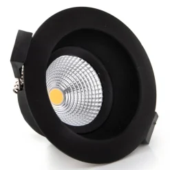 SLC One Soft LED indbygningsspot sort 2.700K