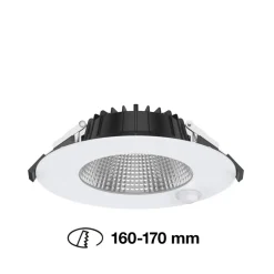 SLC Shift LED-downlight Ø 18cm hvid med sensor
