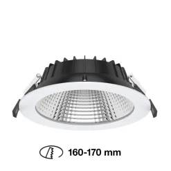 SLC Shift LED-indbygningsspot Ø 19cm CCT, hvid