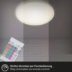 Slim LED-panel rundt RGBW effekt Ø42cm hvidt