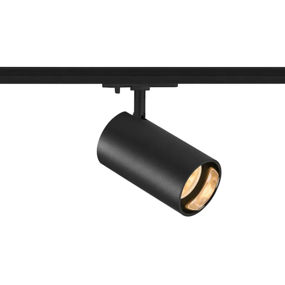 SLV Asto Tube GU10-spot til 1-fase skinne, sort