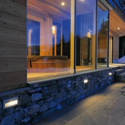 SLV Brick LED downunder indbygget væglampe 3.000K
