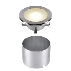 SLV Dasar Flat 120 LED-gulvlampe til indbygning, 3.000 K