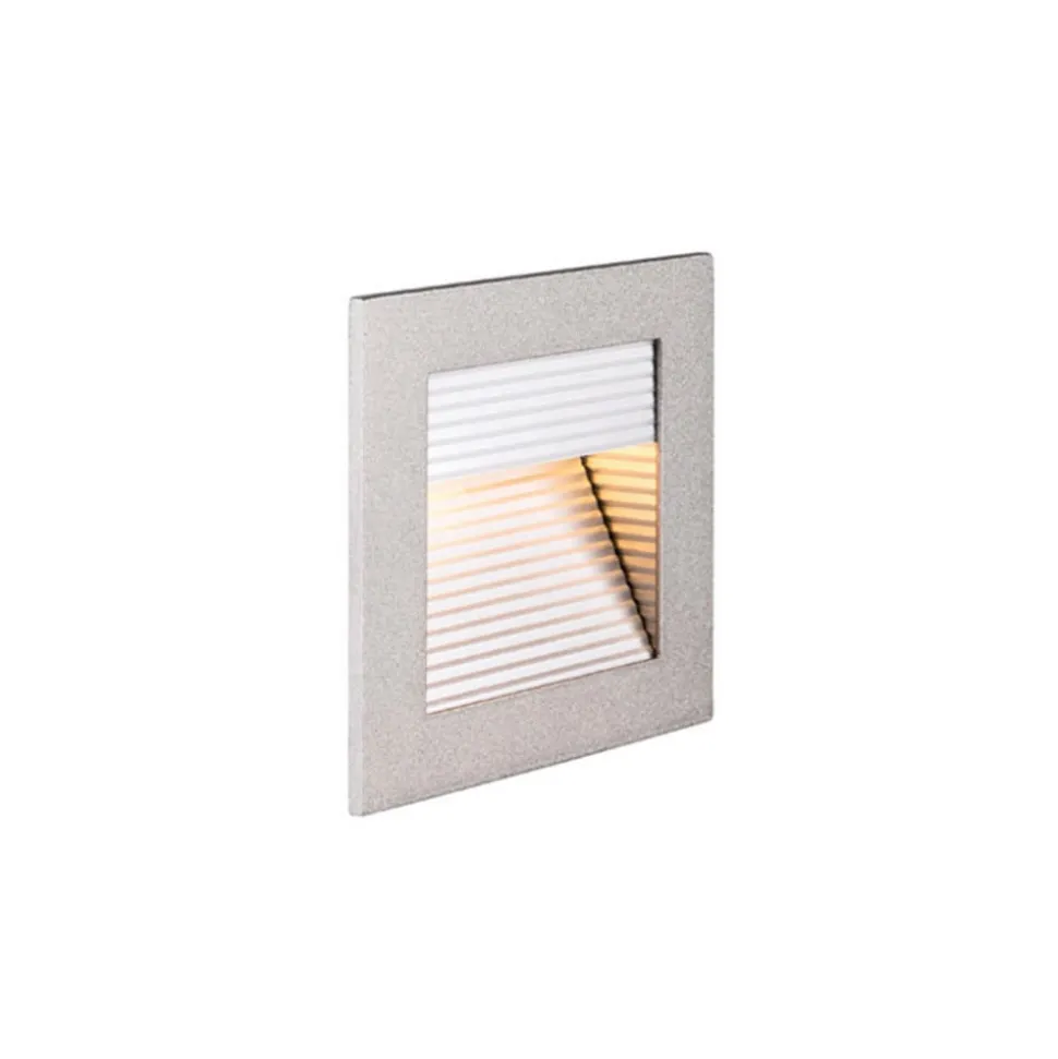 SLV Frame Curve LED-indbygningslampe sølv