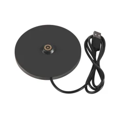 SLV genopladelig LED-lampe Vinolina Two, rustfarvet, aluminium, Ø 11 cm