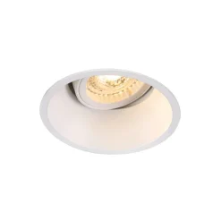 SLV Horn indbygningslampe, QPAR51, hvid, aluminium, Ø 10,5 cm
