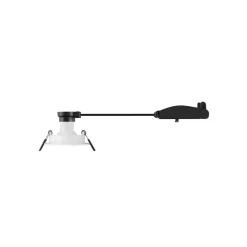 SLV Indbygget loftslampe New Tria, hvid, aluminium, Ø 8,2 cm