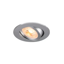SLV Indbygget loftslampe New Tria, aluminium, aluminium, Ø 8,2 cm