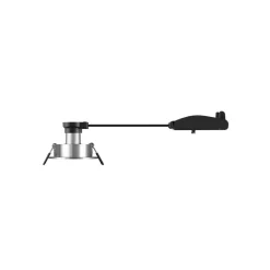 SLV Indbygget loftslampe New Tria, aluminium, aluminium, Ø 8,2 cm