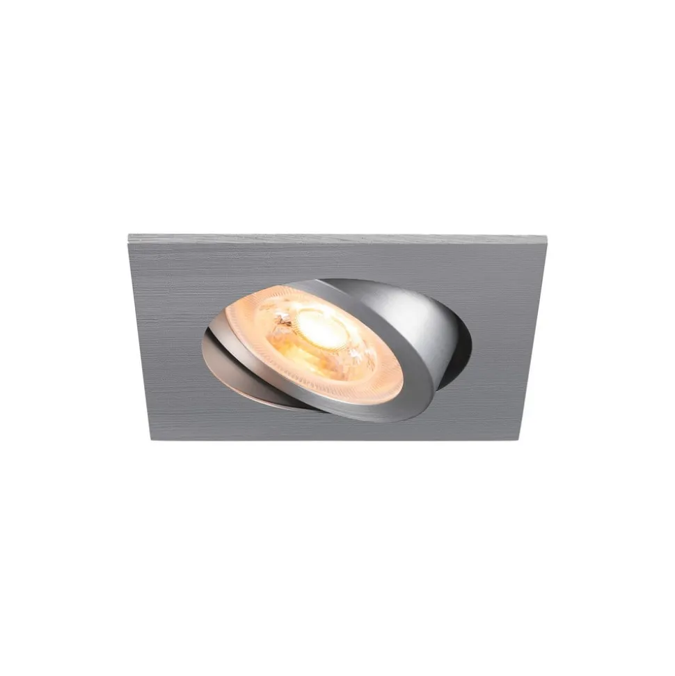 SLV Indbygget loftslampe New Tria, aluminium, aluminium, længde 8,2 cm