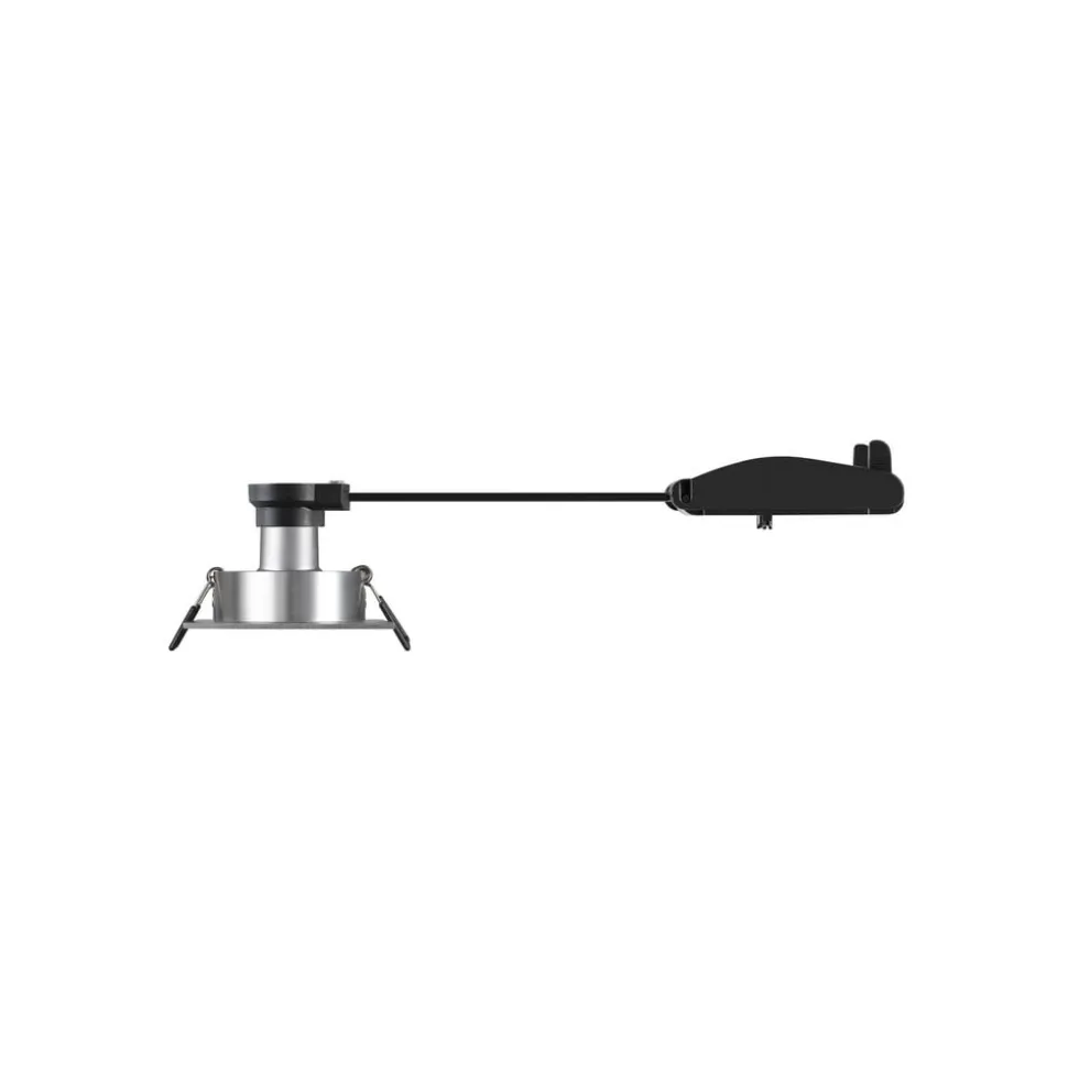 SLV Indbygget loftslampe New Tria, aluminium, aluminium, længde 8,2 cm