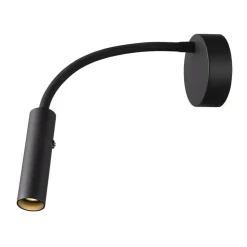 SLV Karpo Goose LED-væglampe, dæmpbar, sort