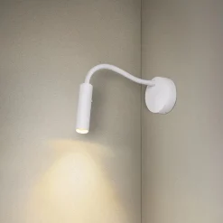 SLV Karpo Goose LED-væglampe, dæmpbar, hvid