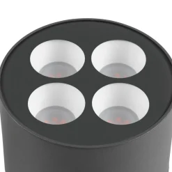 SLV LED-gadelampe R-Cube 70, antracit, aluminium, højde 70 cm