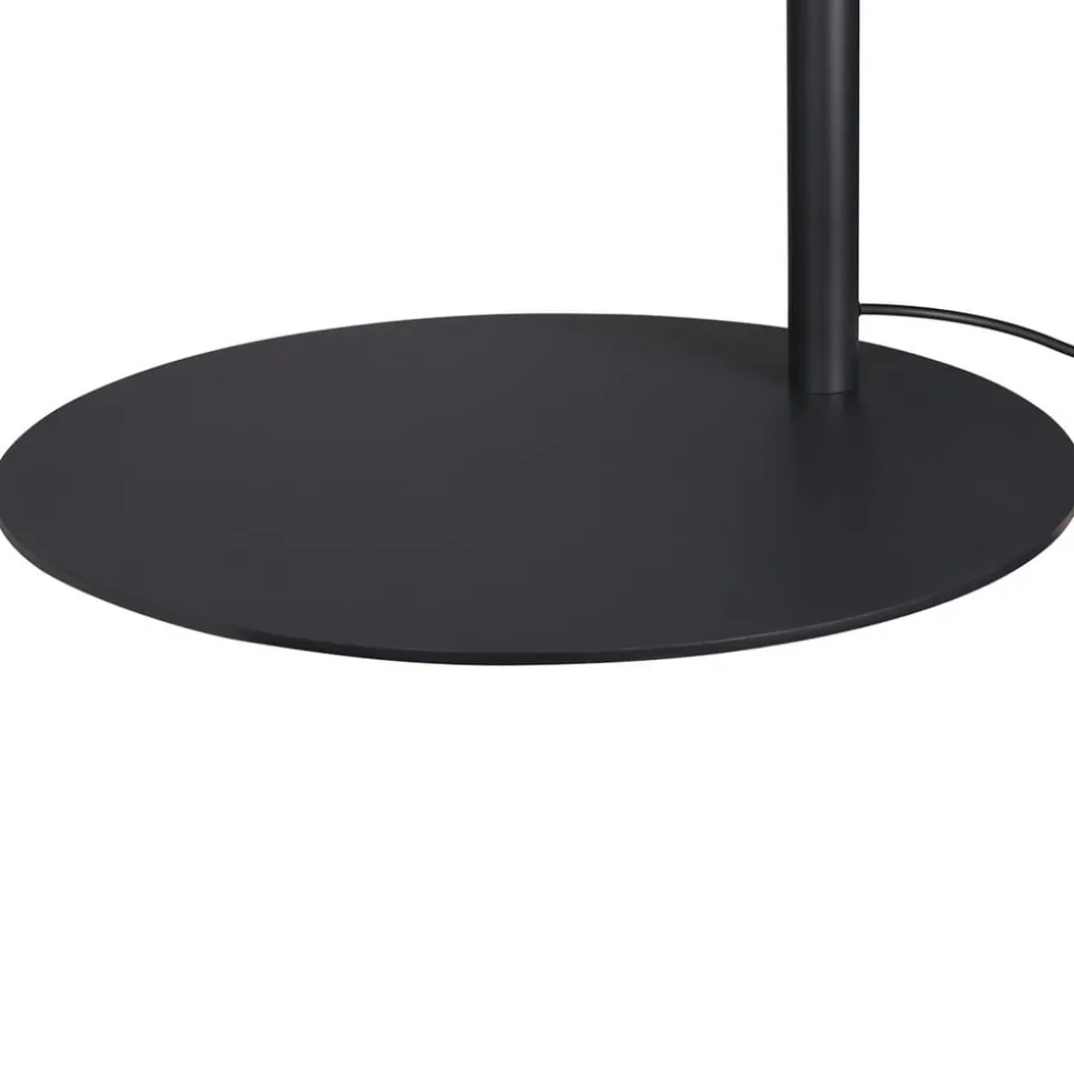 SLV LED-gulvlampe One Bow FL, sort, stål, højde 232 cm