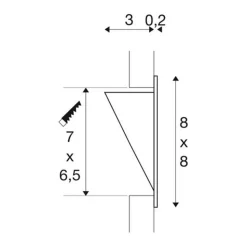 SLV LED-indbygningslampe Downunder Pur 80 LED hvid
