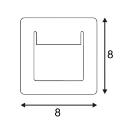 SLV LED-indbygningslampe Downunder Pur 80 LED hvid