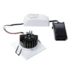 SLV LED indbygningslampe Patta-I, hvid, aluminium, længde 8 cm