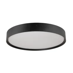 SLV LED-loftlampe Decona, Ø 42 cm, sort, metal, CCT