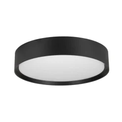 SLV LED-loftlampe Decona, Ø 30 cm, sort, metal, CCT