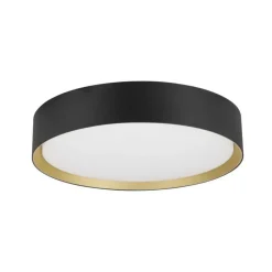 SLV LED-loftlampe Decona, Ø 30 cm, sort/guldfarvet