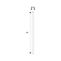 SLV LED-rørpære C T8, G13, 24 W, længde 151 cm, 4.000 K