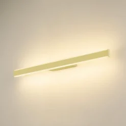 SLV LED-væglampe til badeværelset One Linear, 70 cm, messingfarvet