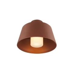 SLV Photoni loftlampe, rustfarvet, aluminium, Ø 25 cm