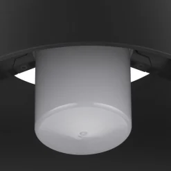 SLV Photoni loftlampe, sort, aluminium, Ø 25 cm