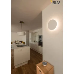 SLV Plastra LED-væglampe lavet af gips, rund