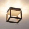 SLV Quadrulo LED udendørs loftslampe indir. antracit