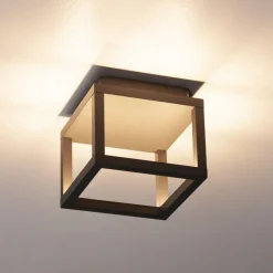 SLV Quadrulo LED udendørs loftslampe indir. antracit