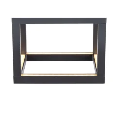 SLV Quadrulo LED udendørs loftslampe indir. antracit
