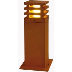 SLV Rusty firkantet LED-sokkel lys rustbrun