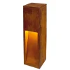 SLV Rusty Slot 50 LED-sokkelampe, højde 50 cm