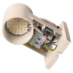 SLV Rusty udendørs LED-væglampe, up/down, kvader