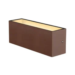 SLV Sitra LED udendørs væglampe op/ned 30cm rust