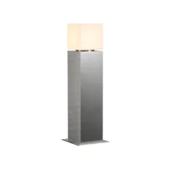 SLV sokkellampe Square Pole, højde 60 cm, grå, stål