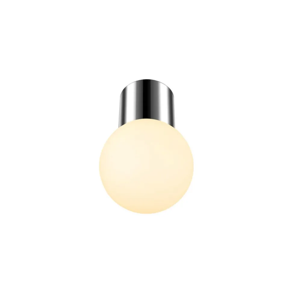 SLV Varyt loftlampe til badeværelset, krom, aluminium, Ø 12 cm