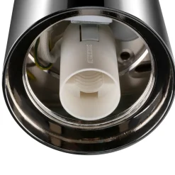 SLV Varyt loftlampe til badeværelset, krom, aluminium, Ø 12 cm