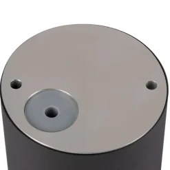 SLV Varyt loftlampe til badeværelset, sort, aluminium, Ø 12 cm
