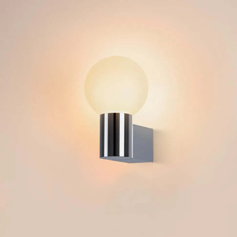 SLV Varyt væglampe til badeværelset, krom, aluminium, bredde 12 cm