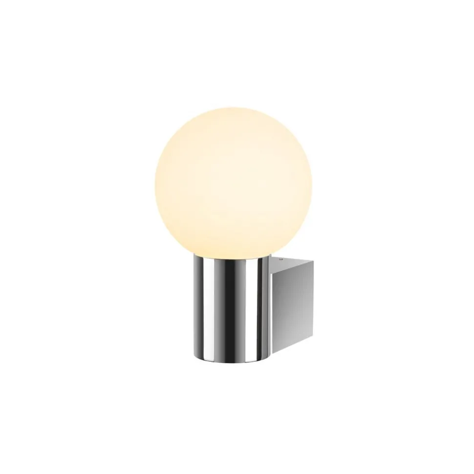 SLV Varyt væglampe til badeværelset, krom, aluminium, bredde 12 cm