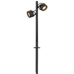 SLV vejlampe Sitra, 2 lyskilder, antracit, aluminium, GX53, IP44
