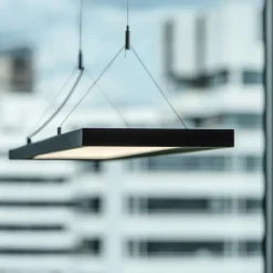 SLV Worklight LED-kontorhængelampe, sort