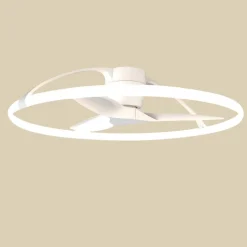 Smart LED-loftventilator Nepal, hvid, DC, støjsvag