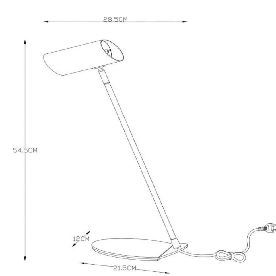 Sofistikeret skrivebordslampe Hester, sort